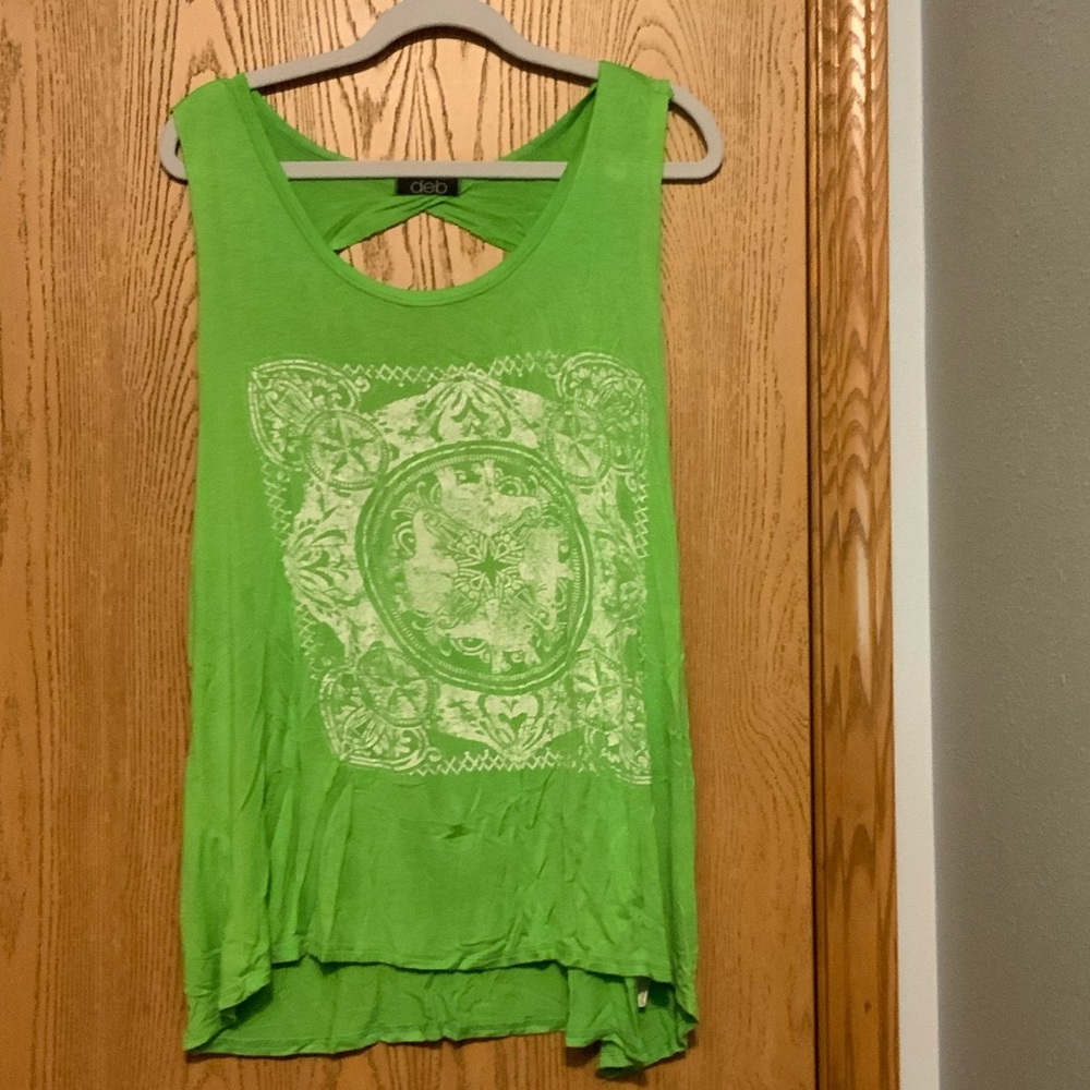 Deb brand lime green muscle tee/tank top 3x